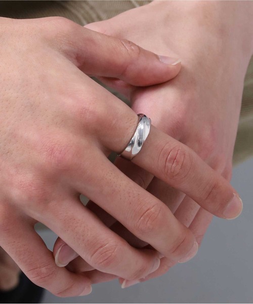 for Gift”ツイストテクスチャーリング（6mm幅）/シルバー925【LION