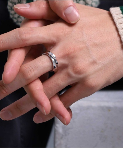 for Gift”ツイストテクスチャーリング（6mm幅）/シルバー925【LION