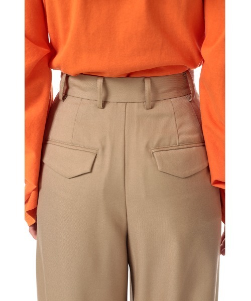 SLY（スライ）の「HW LOOSE TUCK TROUSER ハイウエスト ルーズ　タック パンツ（スラックス・レディース・ベージュ/ピンク/杢グレー・0/1）」の18枚目の写真