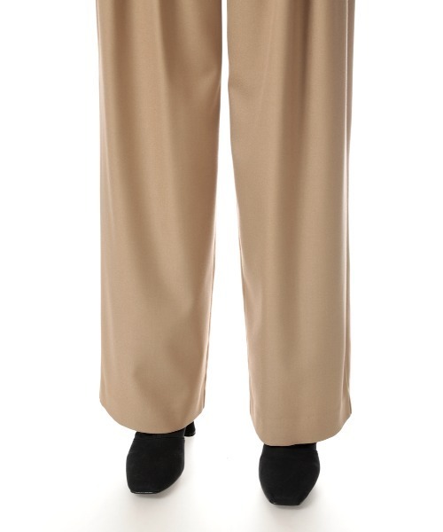 SLY（スライ）の「HW LOOSE TUCK TROUSER ハイウエスト ルーズ　タック パンツ（スラックス・レディース・ベージュ/ピンク/杢グレー・0/1）」の10枚目の写真