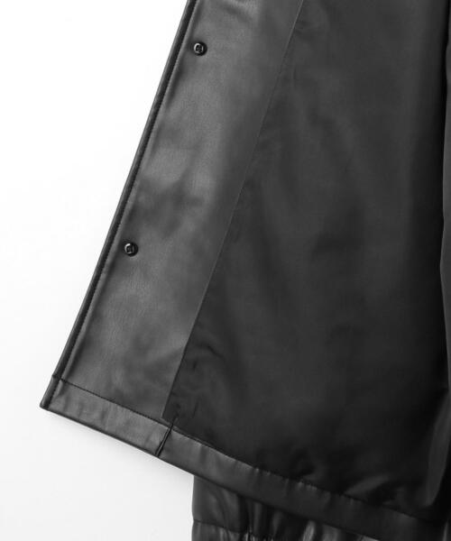 コーチ　グリーン レザー ジャケット SUNFLOWER＞コーチ レザー ジャケット