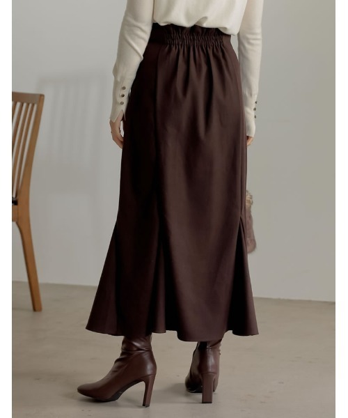 Re:EDIT（リエディ）の「起毛ツイルマーメイドスカート（スカート・レディース・ダークブラウン/ブラック/オレンジ系その他/ベージュ・LARGE/SHORT/MEDIUM）」の16枚目の写真