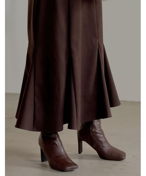 Re:EDIT（リエディ）の「起毛ツイルマーメイドスカート（スカート・レディース・ダークブラウン/ブラック/オレンジ系その他/ベージュ・LARGE/SHORT/MEDIUM）」の17枚目の写真