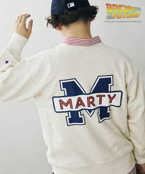 ☆ チャンピオン リバースウィーブ バック・トゥー・ザ・フューチャー コラボ ☆ セール】【CHAMPION×BACK TO THE FUTURE】別注リバースウィーブ