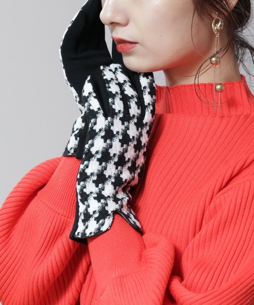 frames RAY CASSIN（フレームスレイカズン）の「【WEB限定】千鳥グローブ（手袋・レディース・ブラック/ブラウン・FREE）」の2枚目の写真