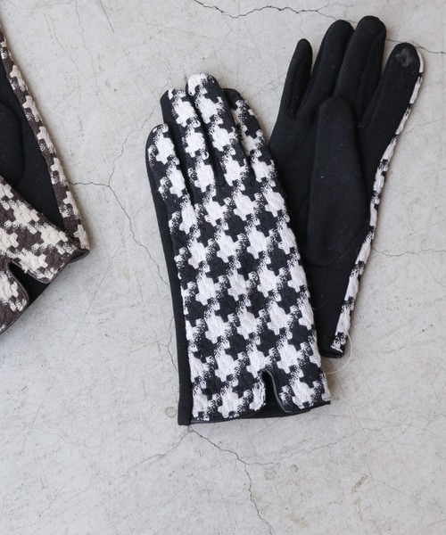 frames RAY CASSIN（フレームスレイカズン）の「【WEB限定】千鳥グローブ（手袋・レディース・ブラック/ブラウン・FREE）」の6枚目の写真