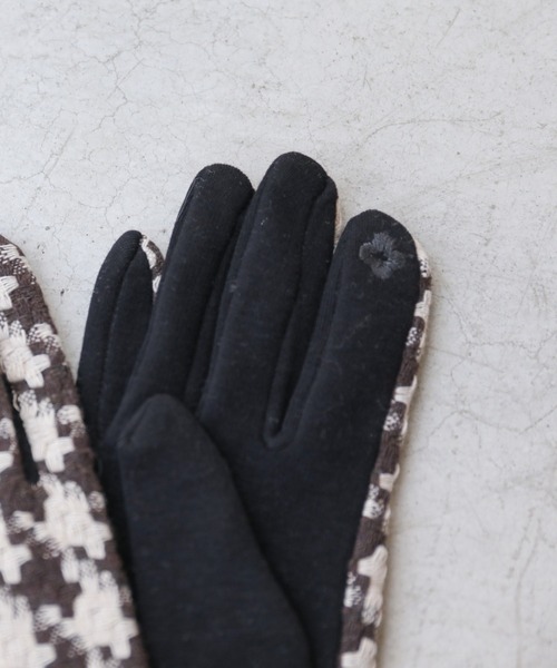 frames RAY CASSIN（フレームスレイカズン）の「【WEB限定】千鳥グローブ（手袋・レディース・ブラック/ブラウン・FREE）」の4枚目の写真