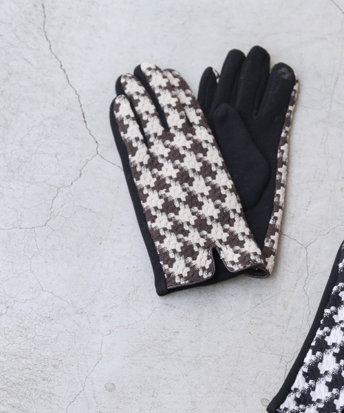 frames RAY CASSIN（フレームスレイカズン）の「【WEB限定】千鳥グローブ（手袋・レディース・ブラック/ブラウン・FREE）」の10枚目の写真