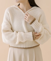 mline | [mline] WEB限定 チャンキーハーフZIPニット(ニット/セーター)