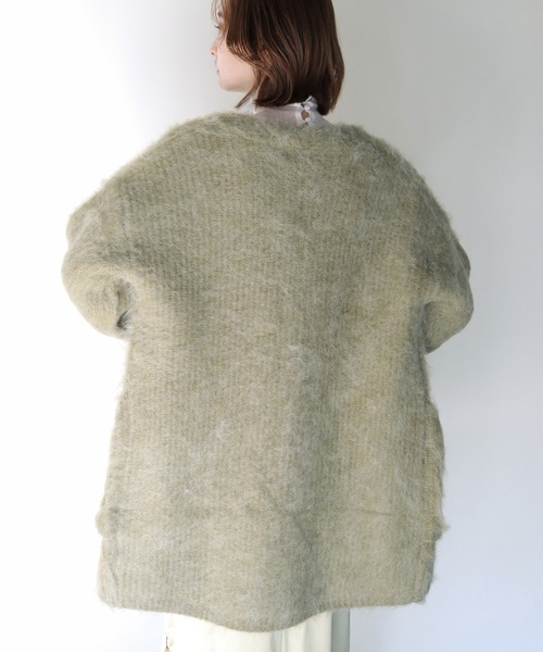 CLEIO(クレイオ)の「【CLEIO】シャギーカーディガン(カーディガン/ボレロ・レディース・ベージュ/ライトカーキ・FREE)」の10枚目の写真