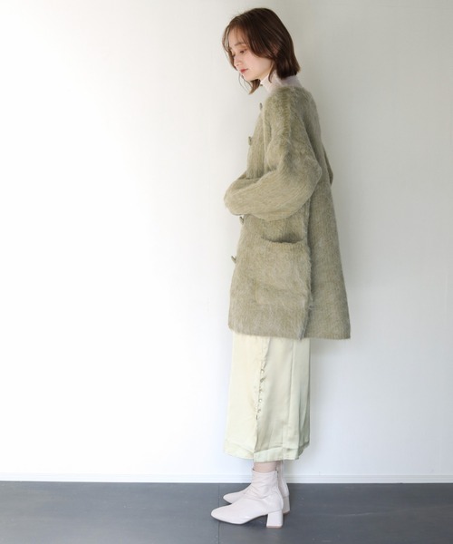 CLEIO(クレイオ)の「【CLEIO】シャギーカーディガン(カーディガン/ボレロ・レディース・ベージュ/ライトカーキ・FREE)」の13枚目の写真