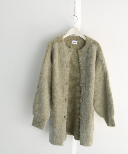 CLEIO(クレイオ)の「【CLEIO】シャギーカーディガン(カーディガン/ボレロ・レディース・ベージュ/ライトカーキ・FREE)」の18枚目の写真
