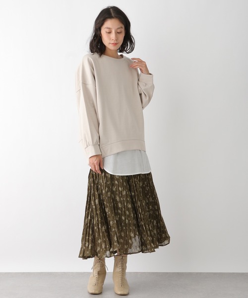 LEPSIM（レプシィム）の「バックロングオーバープルオーバー 228917（スウェット・レディース・グレー/ライトパープル/グリーン/グレイッシュベージュ・FREE）」の19枚目の写真