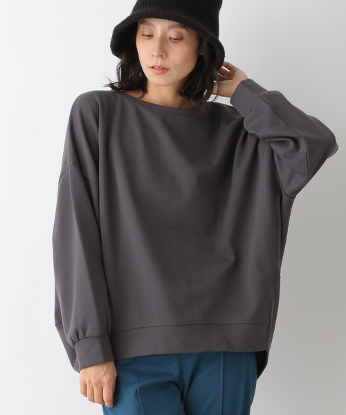 LEPSIM（レプシィム）の「バックロングオーバープルオーバー 228917（スウェット・レディース・グレー/ライトパープル/グリーン/グレイッシュベージュ・FREE）」の13枚目の写真