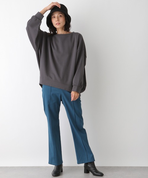 LEPSIM（レプシィム）の「バックロングオーバープルオーバー 228917（スウェット・レディース・グレー/ライトパープル/グリーン/グレイッシュベージュ・FREE）」の11枚目の写真