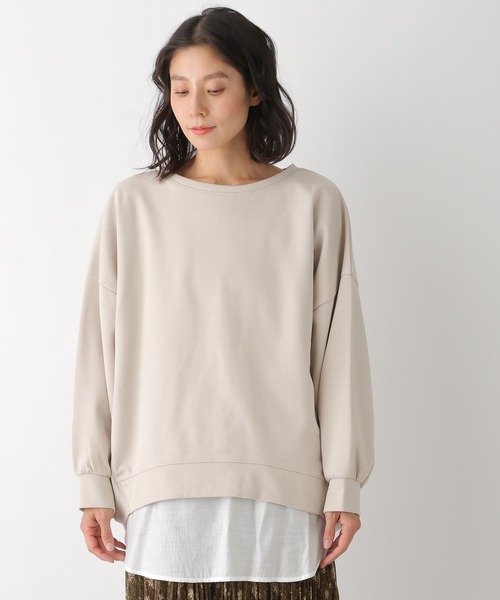 LEPSIM（レプシィム）の「バックロングオーバープルオーバー 228917（スウェット・レディース・グレー/ライトパープル/グリーン/グレイッシュベージュ・FREE）」の9枚目の写真