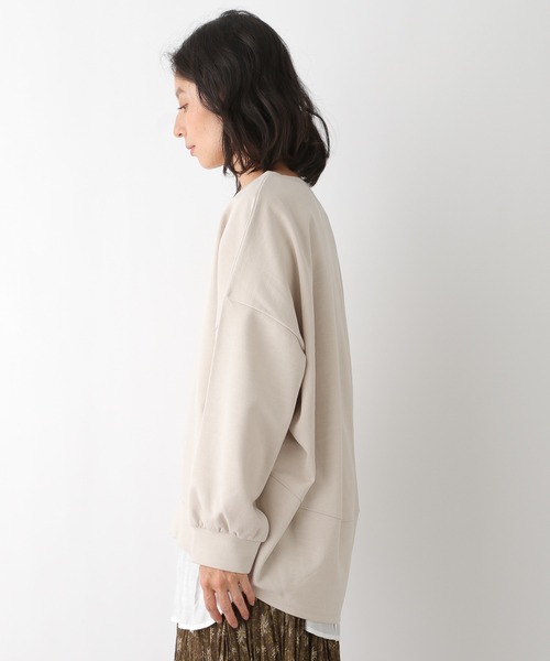 LEPSIM（レプシィム）の「バックロングオーバープルオーバー 228917（スウェット・レディース・グレー/ライトパープル/グリーン/グレイッシュベージュ・FREE）」の17枚目の写真