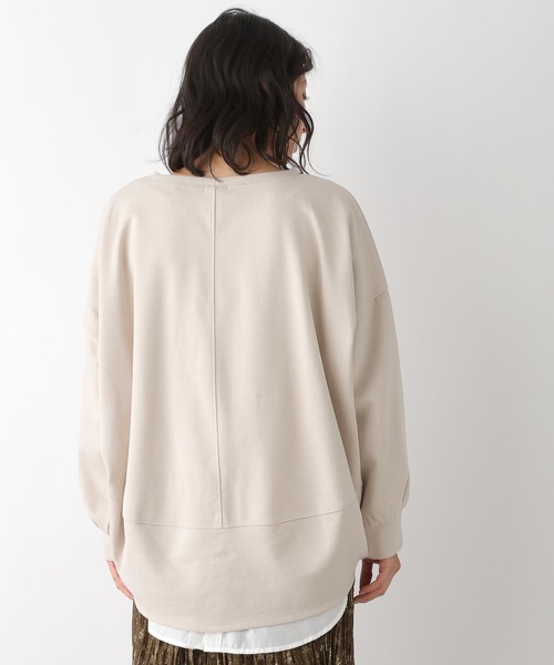 LEPSIM（レプシィム）の「バックロングオーバープルオーバー 228917（スウェット・レディース・グレー/ライトパープル/グリーン/グレイッシュベージュ・FREE）」の15枚目の写真