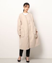 THE CHIC | 【THE CHIC】ブークレーパイピングコート(モッズコート)
