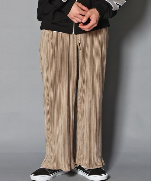 GALLIS ADDICTION(ガリスアディクション)の「GA PLEATS WIDE PANTS/プリーツ ワイドパンツ(その他パンツ・メンズ・ブラック/サンドベージュ・M/L)」の17枚目の写真