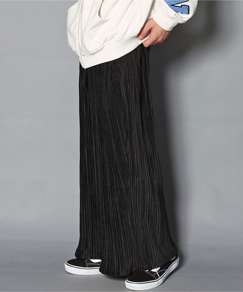 GALLIS ADDICTION(ガリスアディクション)の「GA PLEATS WIDE PANTS/プリーツ ワイドパンツ(その他パンツ・メンズ・ブラック/サンドベージュ・M/L)」の5枚目の写真