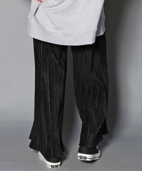 GALLIS ADDICTION(ガリスアディクション)の「GA PLEATS WIDE PANTS/プリーツ ワイドパンツ(その他パンツ・メンズ・ブラック/サンドベージュ・M/L)」の12枚目の写真