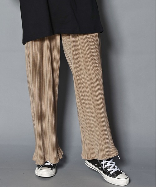 GALLIS ADDICTION(ガリスアディクション)の「GA PLEATS WIDE PANTS/プリーツ ワイドパンツ(その他パンツ・メンズ・ブラック/サンドベージュ・M/L)」の8枚目の写真