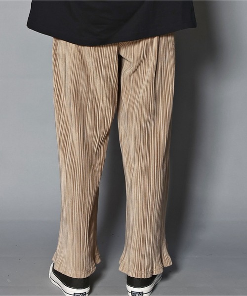 GALLIS ADDICTION(ガリスアディクション)の「GA PLEATS WIDE PANTS/プリーツ ワイドパンツ(その他パンツ・メンズ・ブラック/サンドベージュ・M/L)」の13枚目の写真