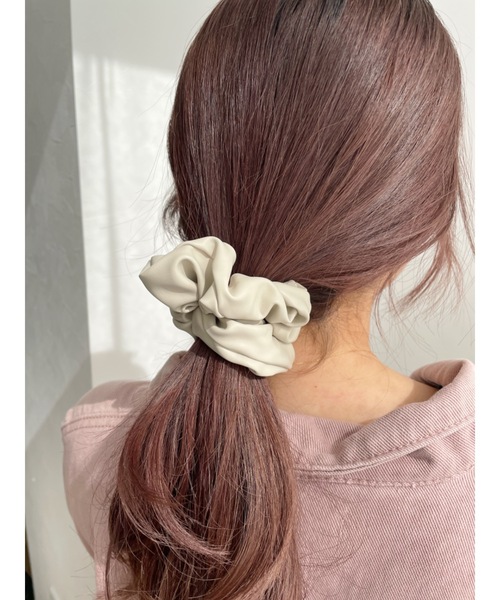 フェイクレザーシュシュ（シュシュ）｜jumelle（ジュメロ）の