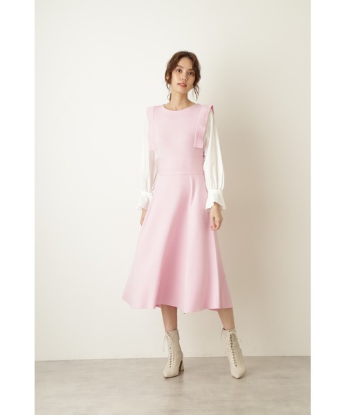 JILL STUART(ジルスチュアート)の「◆アニカドッキングニット(ワンピース・レディース・ブラック/ピンク・2)」の8枚目の写真