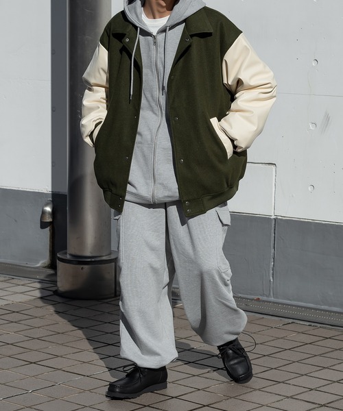 kutir(クティール)の「スウェットカーゴパンツ(セットアップ着用可)(スウェットパンツ・メンズ・ライトグレー/イエロー/グリーン・MEDIUM/LARGE)」の9枚目の写真