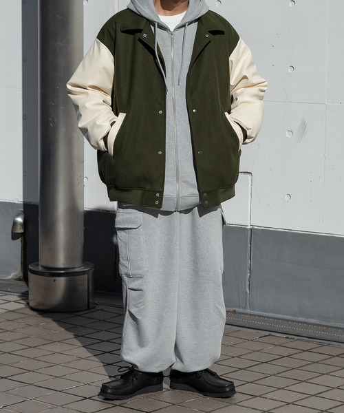 kutir(クティール)の「スウェットカーゴパンツ(セットアップ着用可)(スウェットパンツ・メンズ・ライトグレー/イエロー/グリーン・MEDIUM/LARGE)」の7枚目の写真