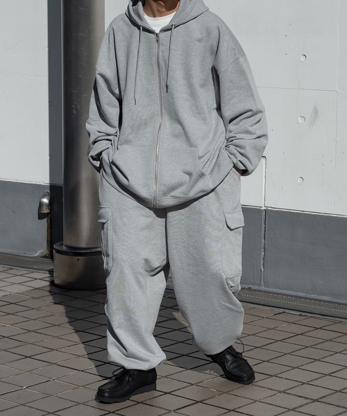kutir(クティール)の「スウェットカーゴパンツ(セットアップ着用可)(スウェットパンツ・メンズ・ライトグレー/イエロー/グリーン・MEDIUM/LARGE)」の5枚目の写真