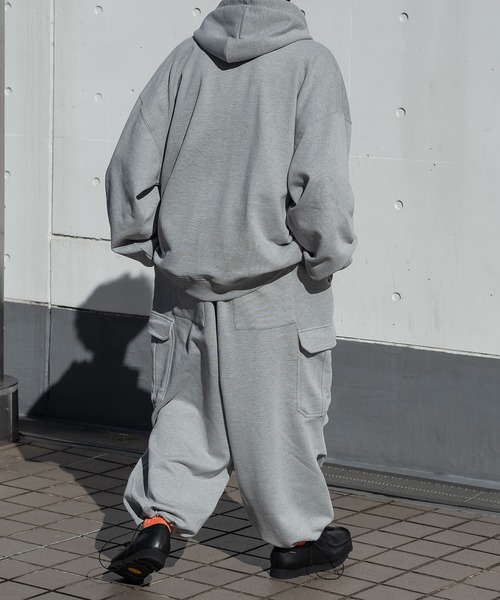 kutir(クティール)の「スウェットカーゴパンツ(セットアップ着用可)(スウェットパンツ・メンズ・ライトグレー/イエロー/グリーン・MEDIUM/LARGE)」の14枚目の写真