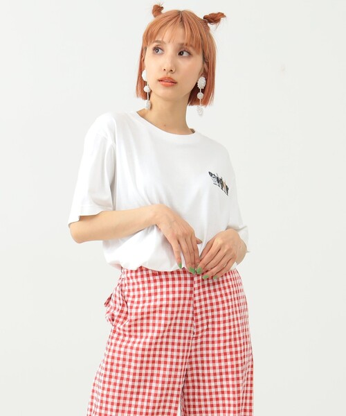 mmts（マミタス）の「〈UNISEX〉中川猫 行進Tシャツ（Tシャツ/カットソー・レディース・ホワイト/ラベンダー/サックスブルー・SMALL/MEDIUM/LARGE/X-LARGE）」の5枚目の写真