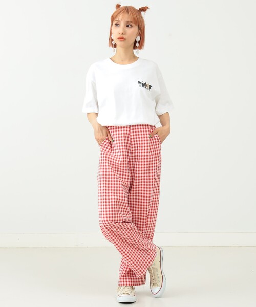 mmts（マミタス）の「〈UNISEX〉中川猫 行進Tシャツ（Tシャツ/カットソー・レディース・ホワイト/ラベンダー/サックスブルー・SMALL/MEDIUM/LARGE/X-LARGE）」の8枚目の写真