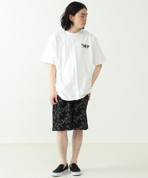 mmts（マミタス）の「〈UNISEX〉中川猫 行進Tシャツ（Tシャツ/カットソー・レディース・ホワイト/ラベンダー/サックスブルー・SMALL/MEDIUM/LARGE/X-LARGE）」の12枚目の写真