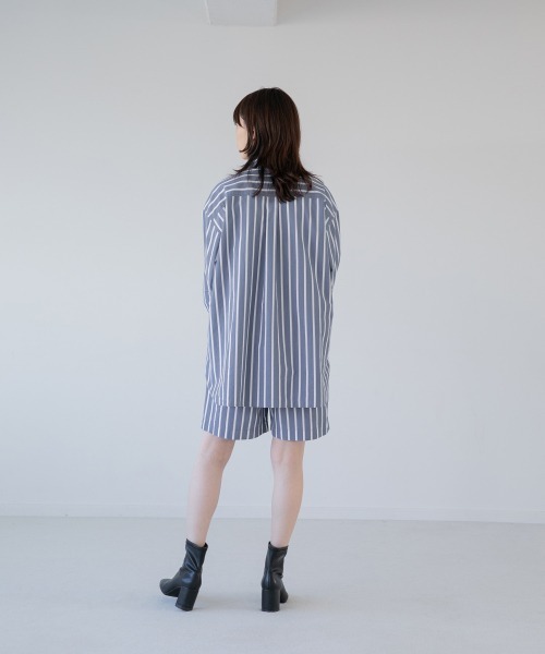 yuw(ユウ)の「ストライプセットアップ 263624(ワンピース・レディース・グリーン系その他/ブルー系その他・FREE)」の5枚目の写真