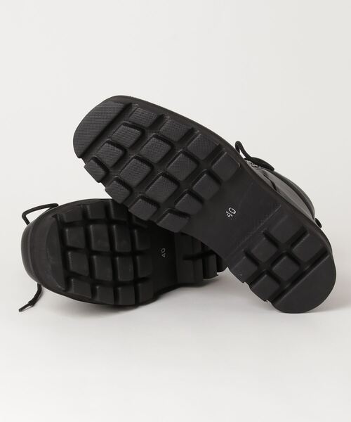 Dedes(デデス)の「Dedes/トラックソール 厚底 スクエアトゥ ブーツ メンズ レースアップ サイドゴア ハイソール チェルシーブーツ モード 韓国ファッション(6320)(6371)(ブーツ・メンズ・ブラック/ブラック系その他・44/40/41/42/43)」の4枚目の写真