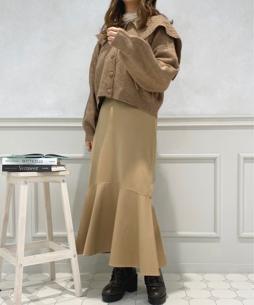 apres jour（アプレジュール）の「ポンチマーメイドスカート【ZOZOTOWN限定アイテム】（スカート・レディース・カーキ/ブラウン系その他/ブラック/ベージュ・SMALL/X-LARGE/MEDIUM）」の4枚目の写真