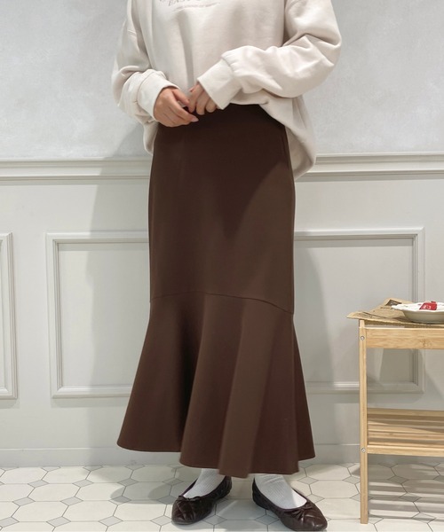 apres jour（アプレジュール）の「ポンチマーメイドスカート【ZOZOTOWN限定アイテム】（スカート・レディース・カーキ/ブラウン系その他/ブラック/ベージュ・SMALL/X-LARGE/MEDIUM）」の6枚目の写真