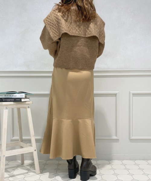 apres jour（アプレジュール）の「ポンチマーメイドスカート【ZOZOTOWN限定アイテム】（スカート・レディース・カーキ/ブラウン系その他/ブラック/ベージュ・SMALL/X-LARGE/MEDIUM）」の8枚目の写真