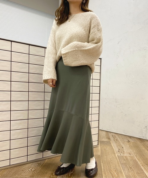 apres jour（アプレジュール）の「ポンチマーメイドスカート【ZOZOTOWN限定アイテム】（スカート・レディース・カーキ/ブラウン系その他/ブラック/ベージュ・SMALL/X-LARGE/MEDIUM）」の9枚目の写真