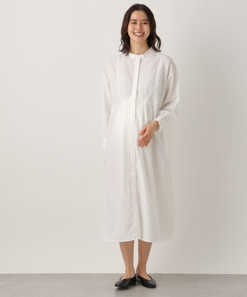 LEPSIM ライトグリーン マタニティワンピース 完売品 LEPSIM マタニティ 「産前・産後対応」マタニティ／スリット刺繍