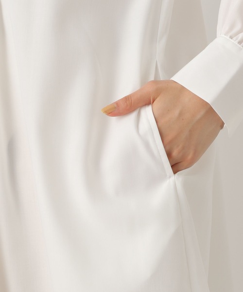 LEPSIM（レプシィム）の「マタニティ／ムジガラワンピース　260811（マタニティウェア/グッズ・レディース・オフホワイト/グリーン/ネイビー・FREE）」の14枚目の写真