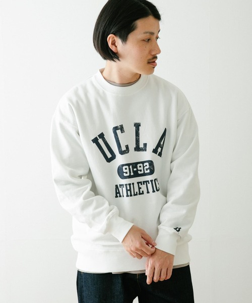 ITEMS URBANRESEARCH（アイテムズ アーバンリサーチ）の「UCLA ロゴスウェット（スウェット・メンズ・ベージュ/パープル/オフホワイト・MEDIUM/LARGE）」の16枚目の写真