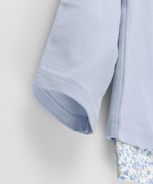 BRANSHES（ブランシェス）の「花柄バックシャン長袖Tシャツ ロンT<br>（Tシャツ/カットソー・キッズ・サックスブルー/ピンク・120/100/110/90/130）」の15枚目の写真