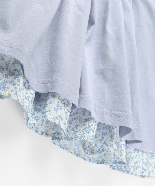 BRANSHES（ブランシェス）の「花柄バックシャン長袖Tシャツ ロンT<br>（Tシャツ/カットソー・キッズ・サックスブルー/ピンク・120/100/110/90/130）」の12枚目の写真