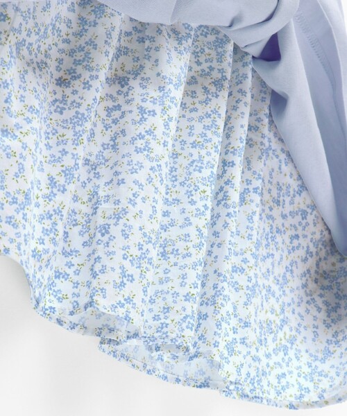 BRANSHES（ブランシェス）の「花柄バックシャン長袖Tシャツ ロンT<br>（Tシャツ/カットソー・キッズ・サックスブルー/ピンク・120/100/110/90/130）」の5枚目の写真
