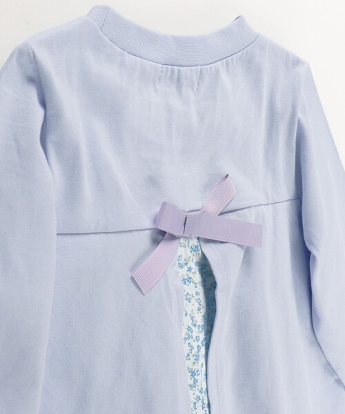 BRANSHES（ブランシェス）の「花柄バックシャン長袖Tシャツ ロンT<br>（Tシャツ/カットソー・キッズ・サックスブルー/ピンク・120/100/110/90/130）」の18枚目の写真